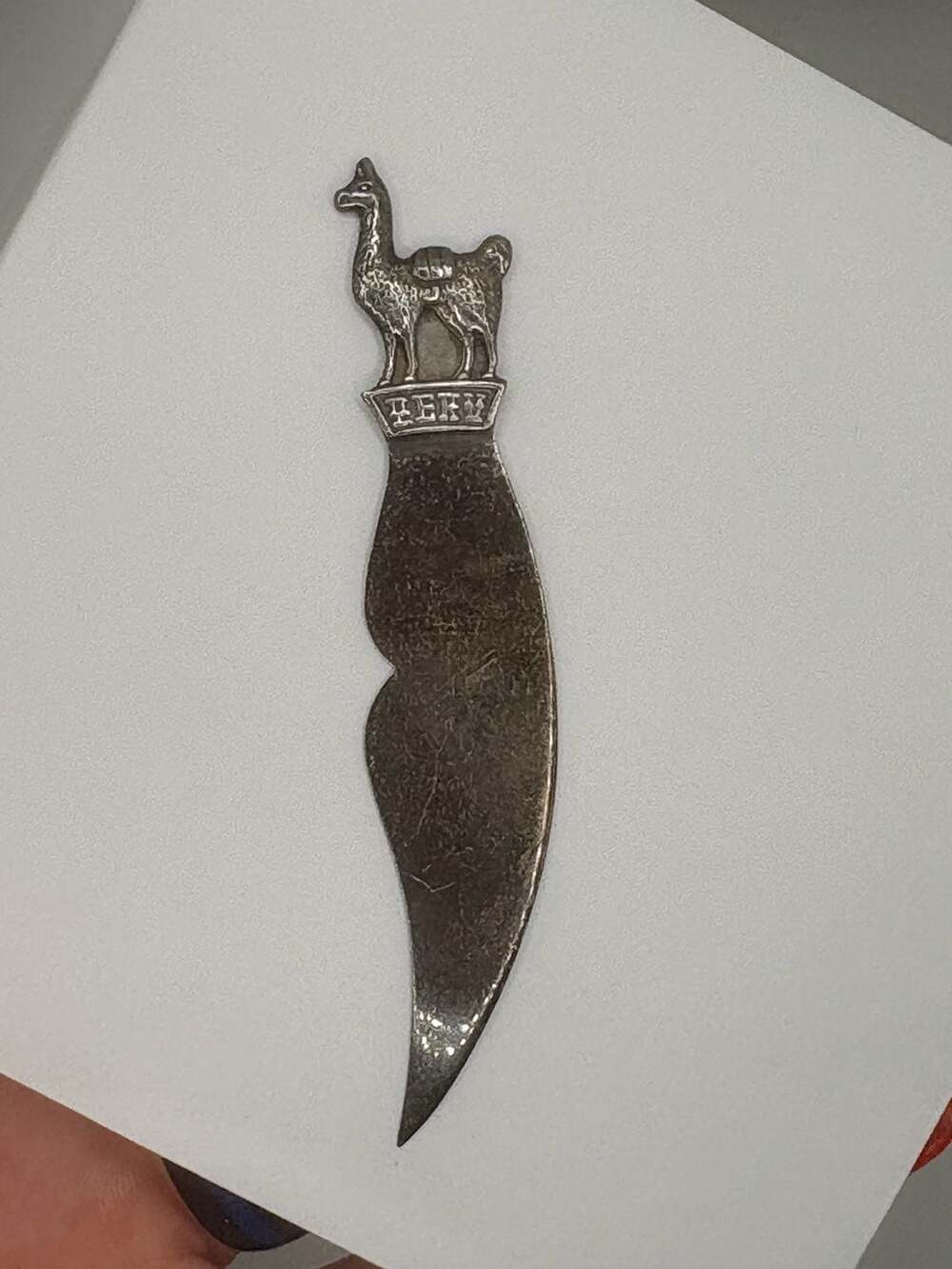 Vintage Sterling Silver 925 Peru Llama Letter Opener